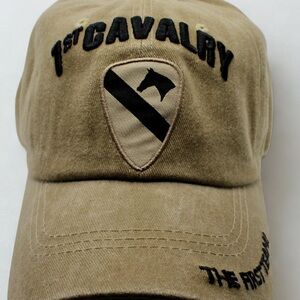 U.S. Army 1st Cavalry Beige Cap